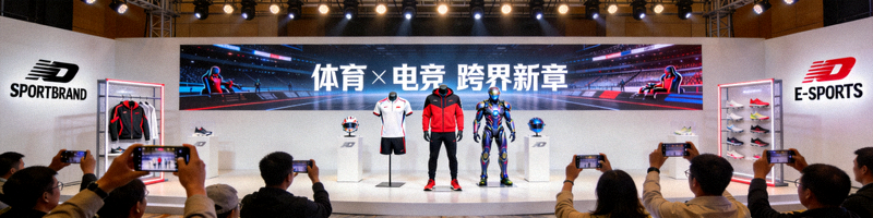 体育品牌与电竞跨界合作发布会现场